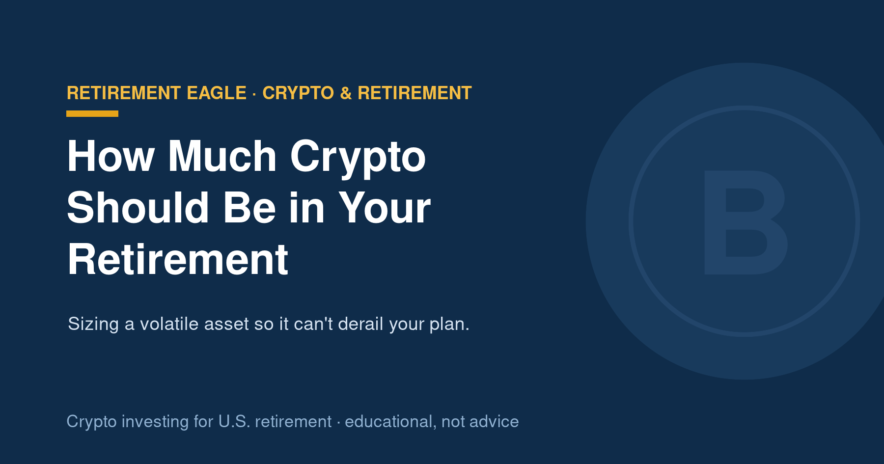 How Much Crypto Should Be in Your Retirement Portfolio?