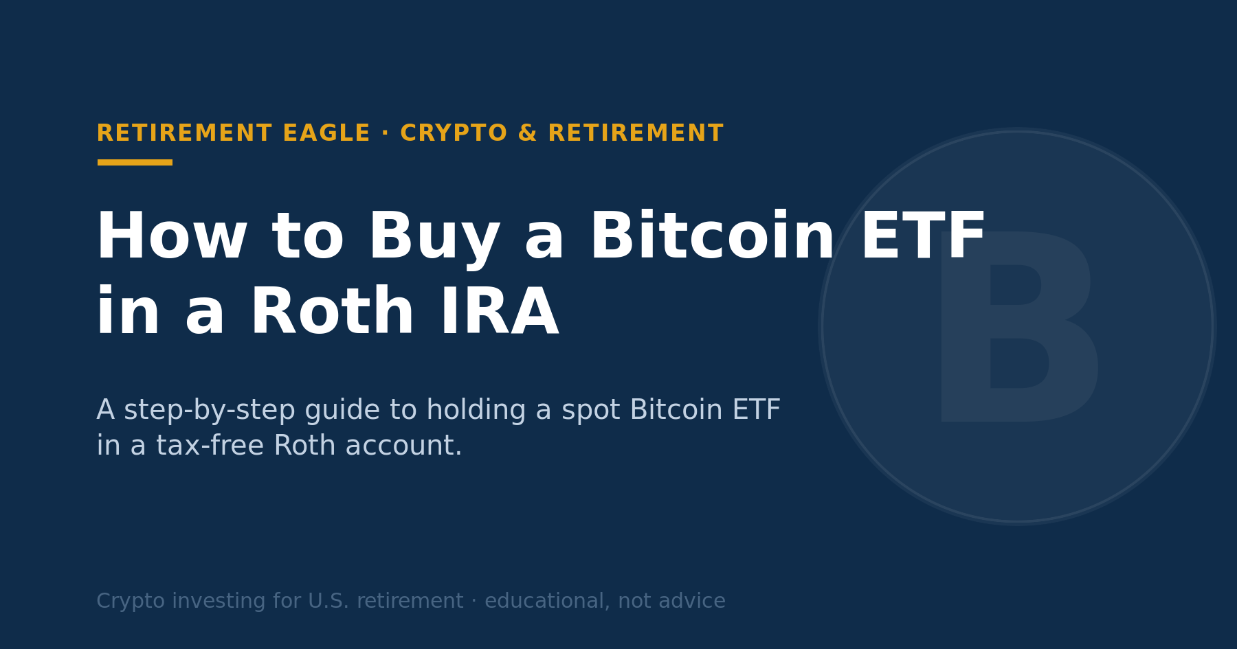 How to Buy a Bitcoin ETF in a Roth IRA
